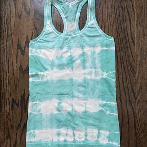 Lululemon Teal Tie-Dye Tank Top
